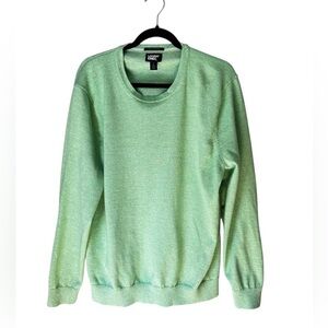 Lands End Mint Green Men’s Crew Neck Casual Sweater Size L